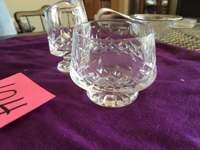 Waterford Crystal Cream and Sugar
