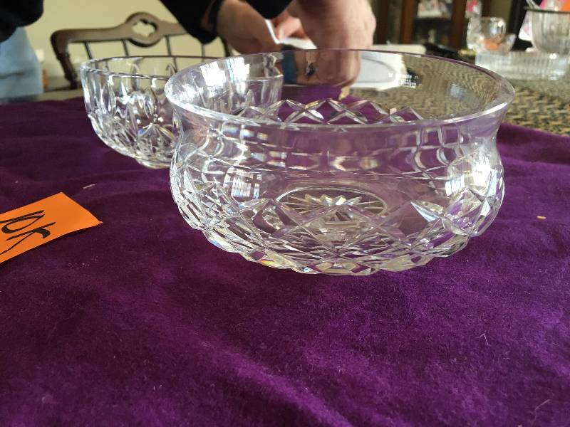 2 smaller Waterford crystal bowls.