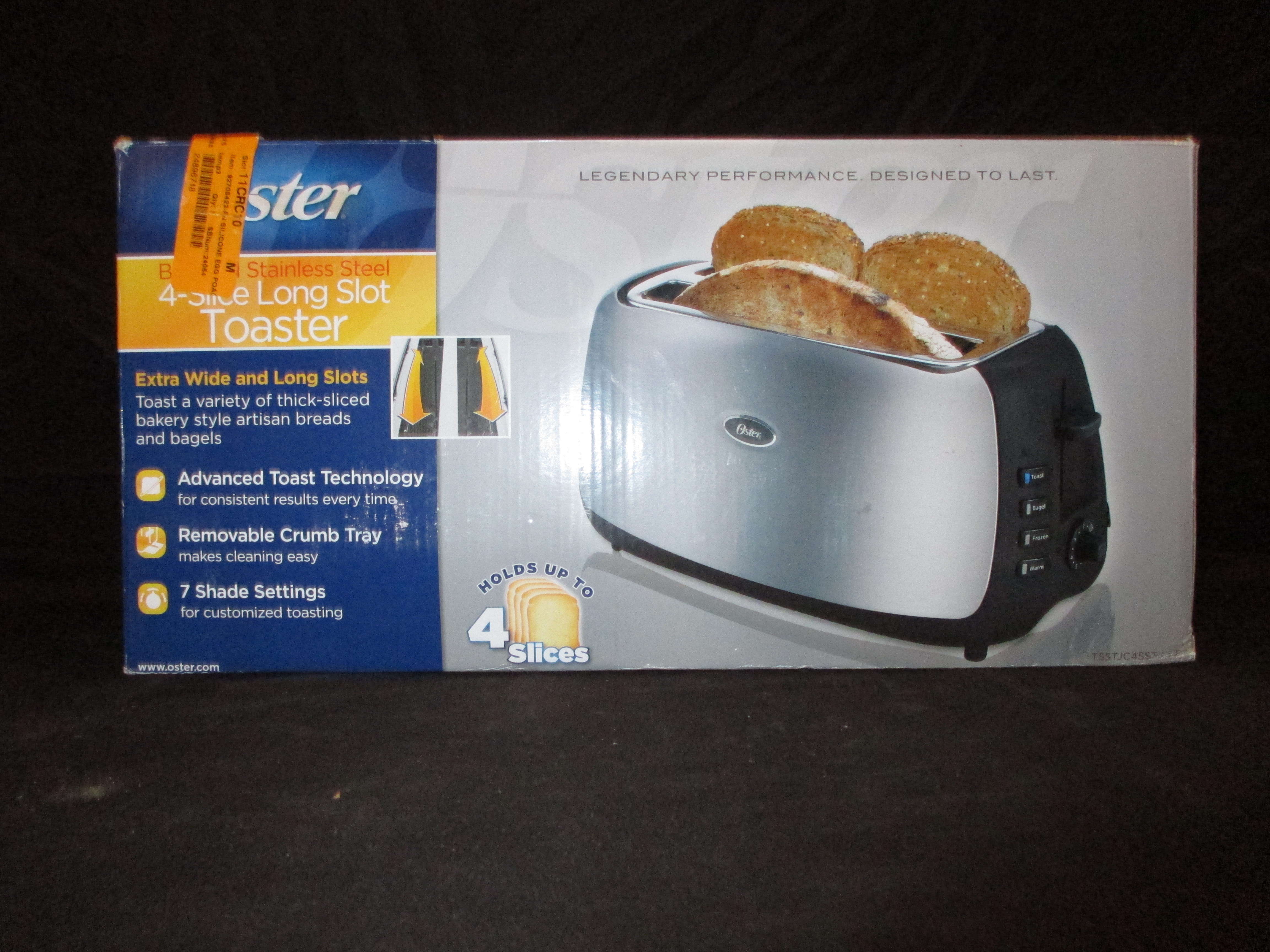 lot 78 image: Oster 4-Slice Long Slot Toaster