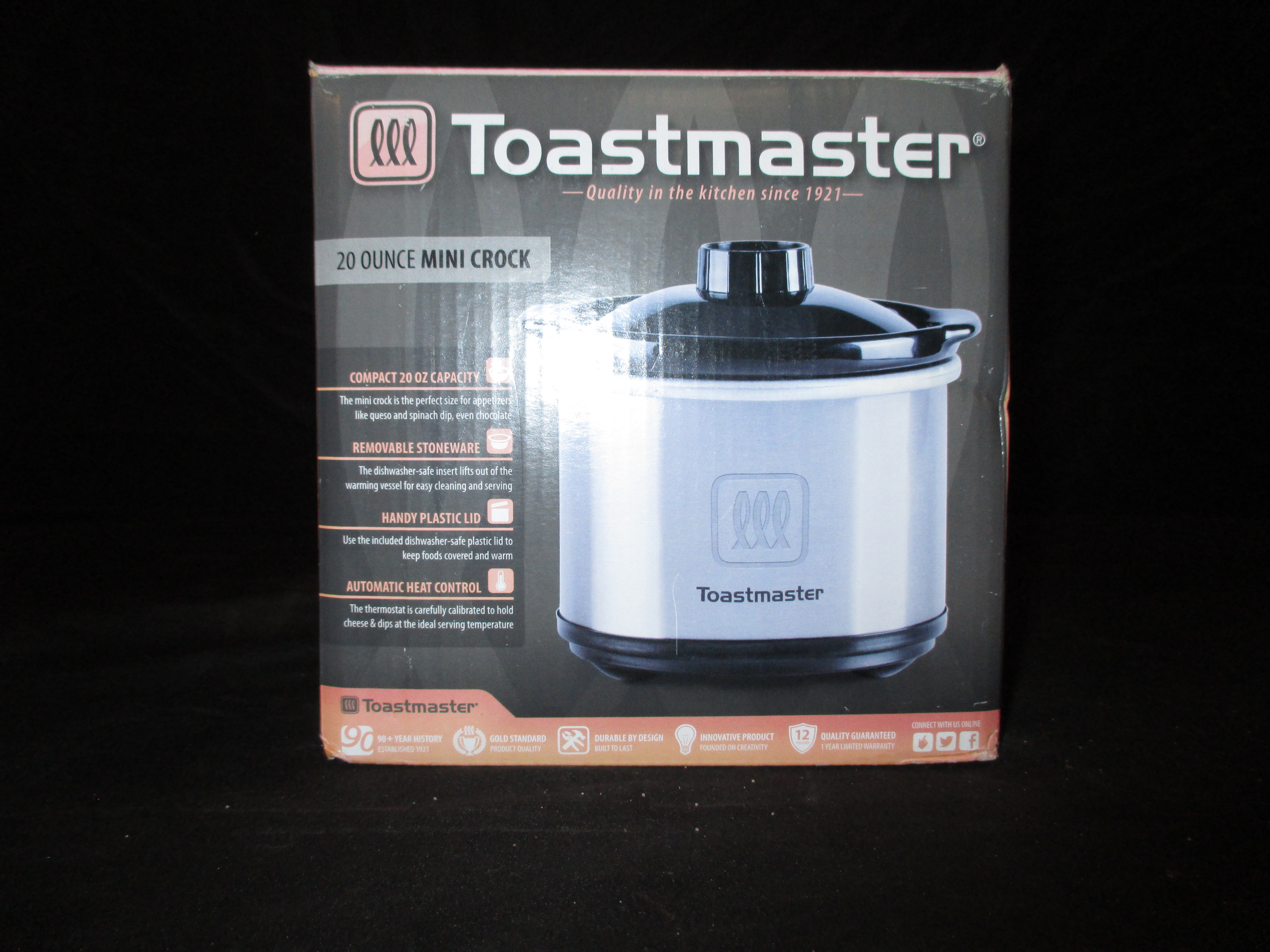 Toastmaster Mini Crock Pot APRIL STORE RETURNS 1 KBID