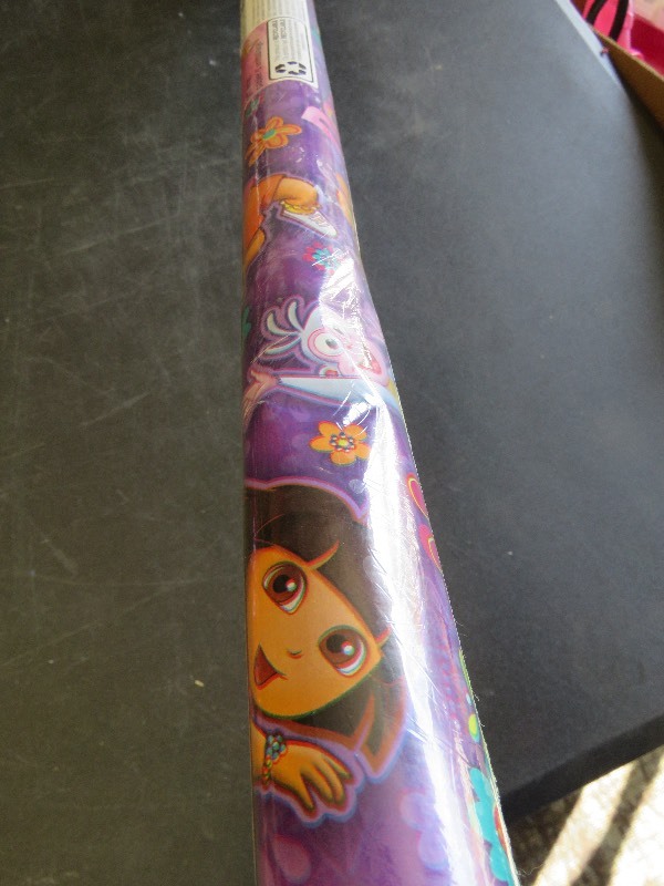 Dora wrapping paper