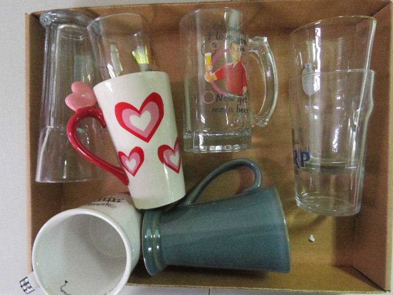 Glass and mug lot