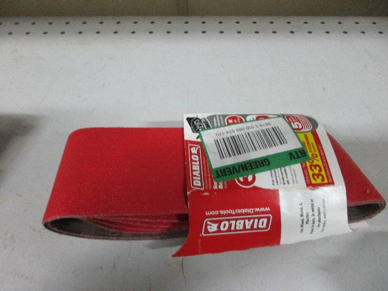 Belt sanding paper
