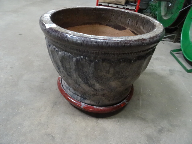 Large Flower Pot Ceramic 19 X 14