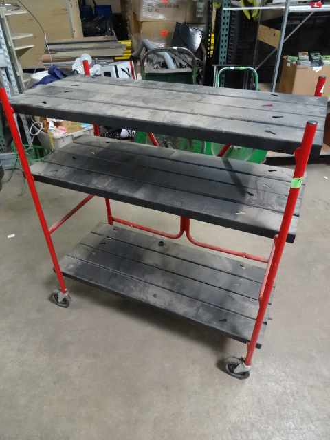Metal 3 Tier Cart on Wheels
