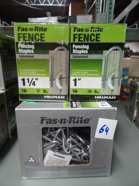 5 Boxes of Fencing Staples