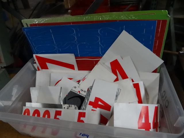 Misc Stick on Numbers and Letters