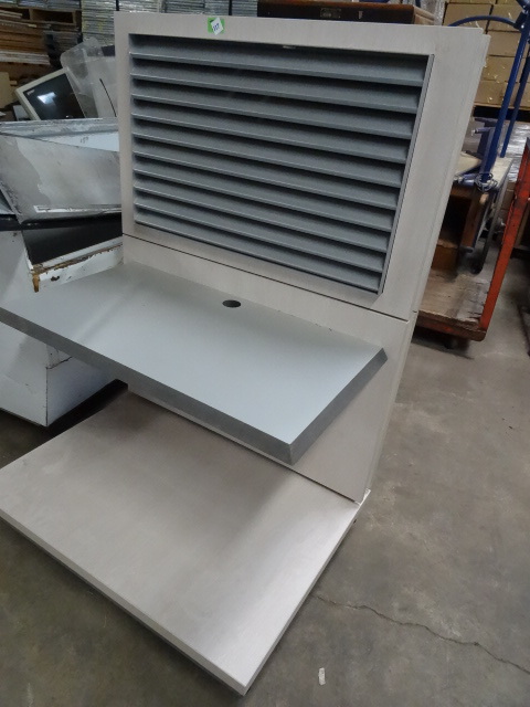 One Sided Retail Display on Wheels