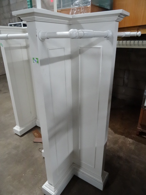 4 Sided Clothing Rack on Wheels