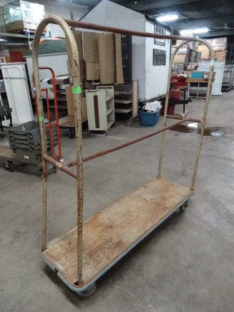 Metal Cart On Wheels 66 X 22 X 70