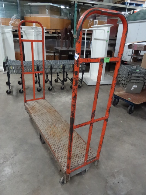 Narrow Metal Warehouse Cart