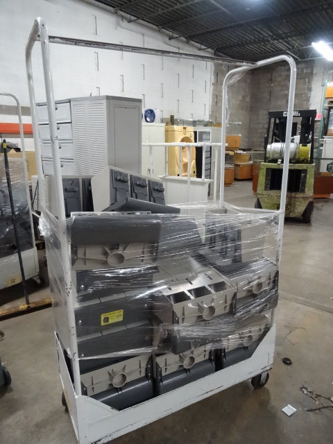 4 Clothing Carts on Wheels