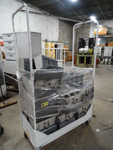 4 Clothing Carts on Wheels