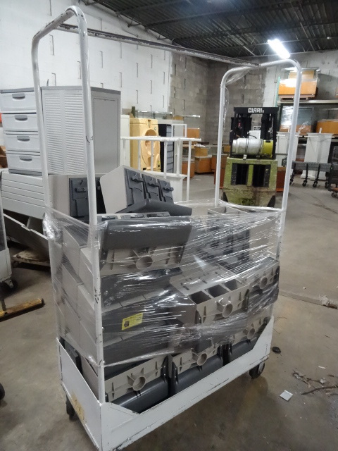 4 Clothing Carts on Wheels