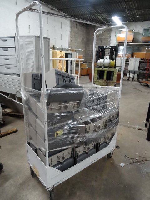 4 Clothing Carts on Wheels