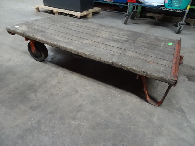 2 Wheeled Metal Framed Shop Cart