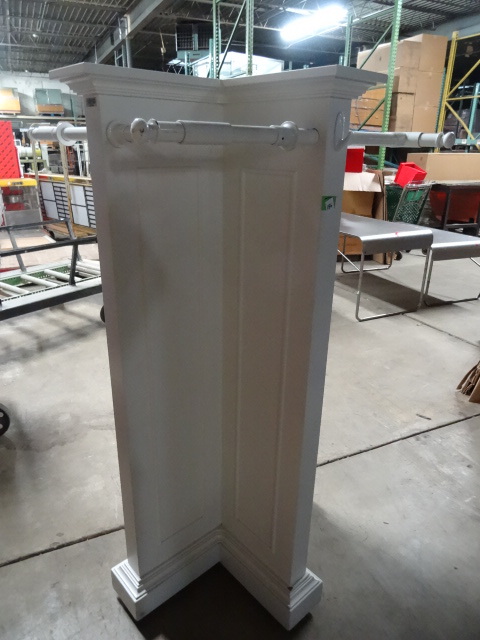 4 Sided Clothing Rack on Wheels