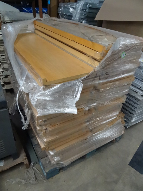 Pallet of Shelf Boards with Lip