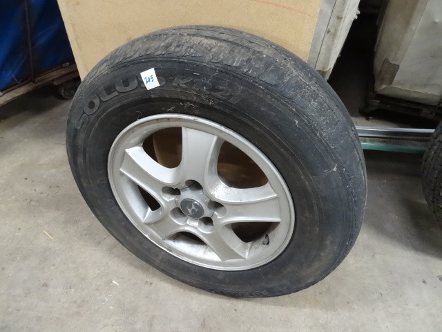 Tile and Rim Off Hyundai Car
