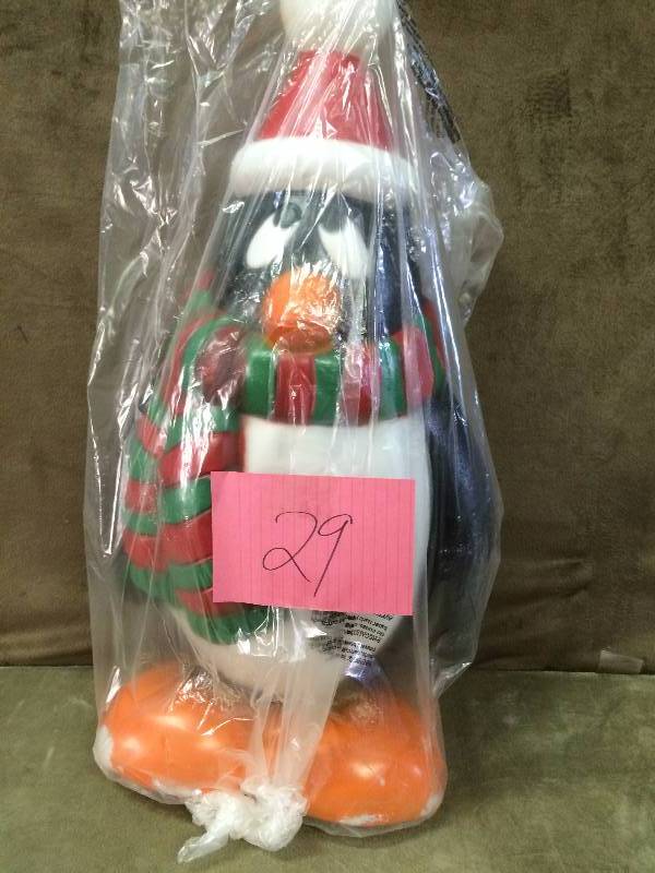 Holiday Penguin with Scarf Figurine