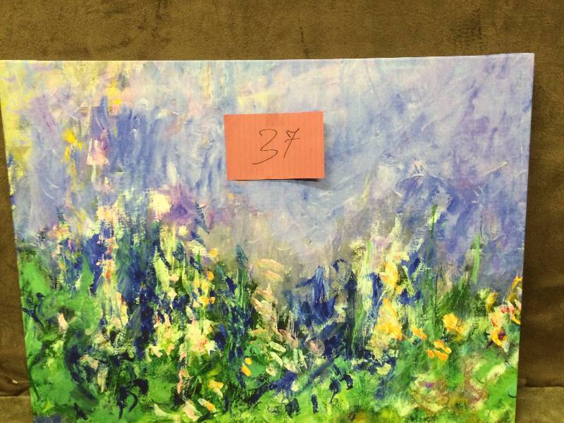 Lavander Field By Clause Monet Painting Canvas