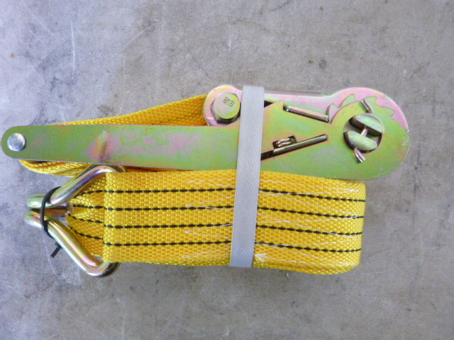 Ratchet Tie Down with J Hooks