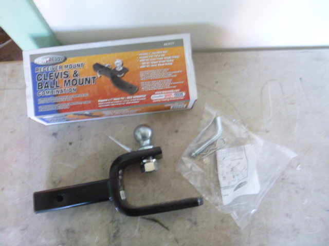Tow-Ready Receiver Mount Clevis and Ball Mount Combination