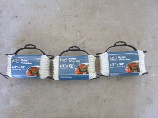 3 Spools of Reese Nylon Twisted Rope