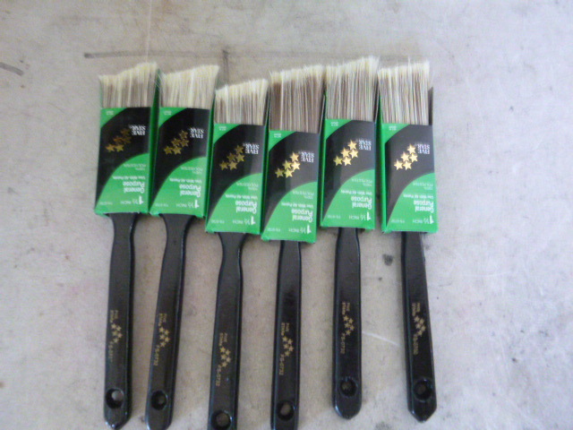 6 Five Star Paint Brushes