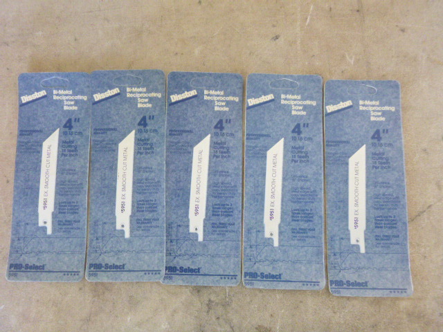 5 Disston Bi-Metal Reciprocating Saw Blades