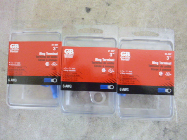 3 Packs of GB Ring Terminals