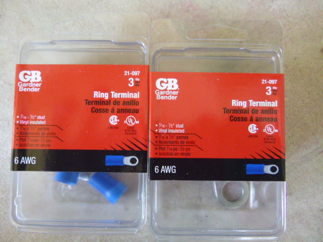 2 Packs of GB Ring Terminals