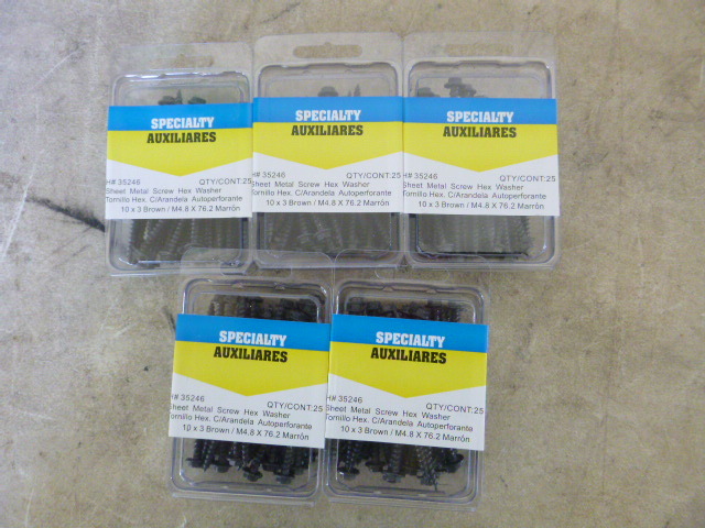 5 Packs of Sheet Metal Screw Hex Heads