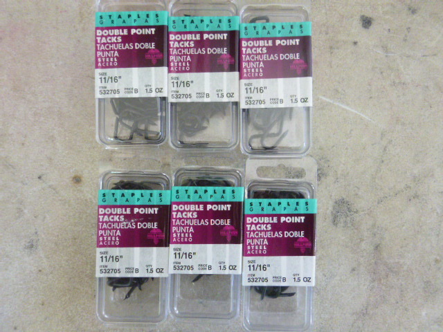 5 Packs of Double Point Tacks