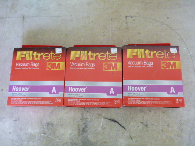 3 Packs of 3M Filtrete Vacuum Bags