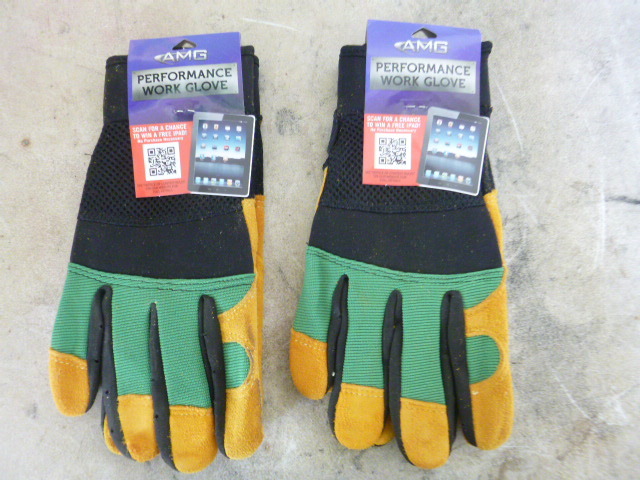 2 Pair of AMG Work Gloves