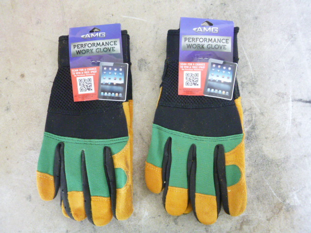 2 Pair of AMG Work Gloves