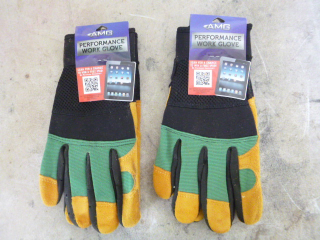 2 Pair of AMG Work Gloves