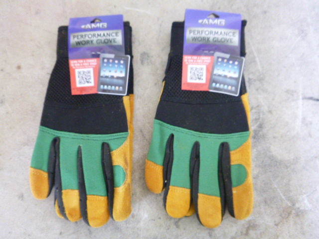 2 Pair of AMG Work Gloves