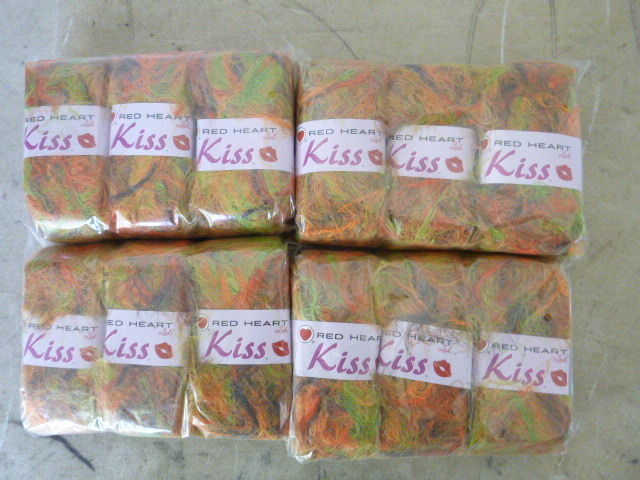 4 Packs of Red Heart Kiss Yarn