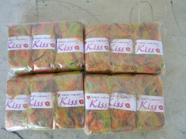 4 Packs of Red Heart Kiss Yarn