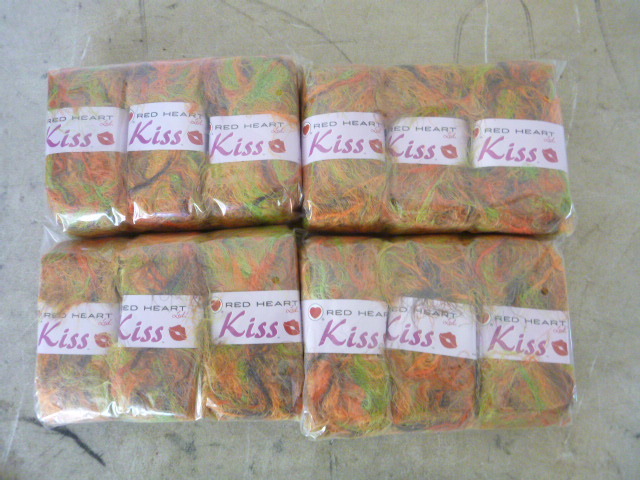 4 Packs of Red Heart Kiss Yarn