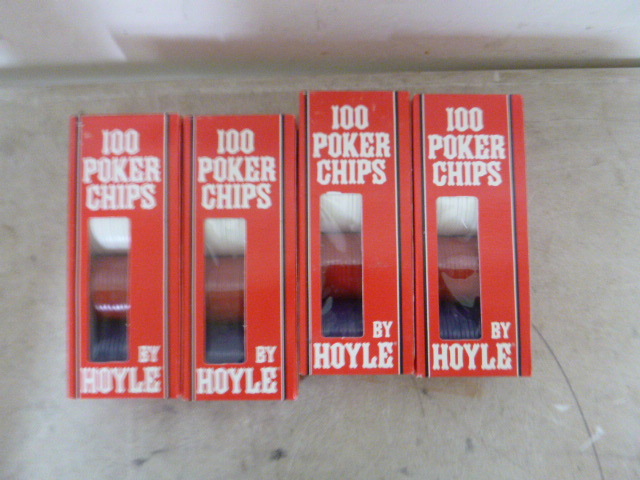 4 Boxes of Poker Chips