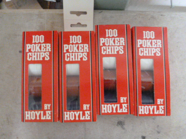 4 Boxes of Poker Chips