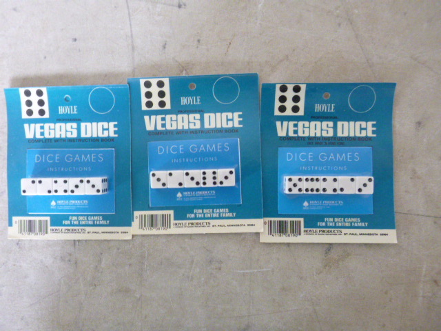 3 Packs of Hoyle Professional Vegas Dice