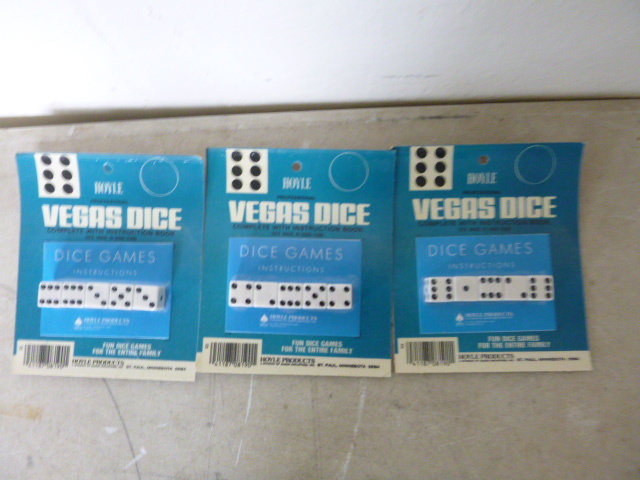 3 Packs of Hoyle Professional Vegas Dice