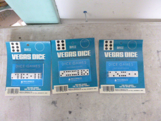 3 Packs of Hoyle Professional Vegas Dice