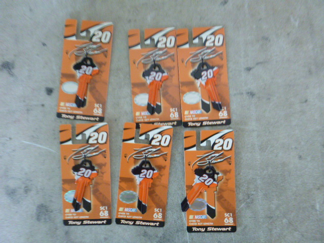 6 Blank Tony Stewart House Keys