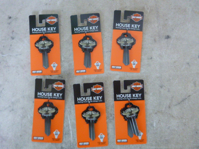 6 Harley Davidson Eagle House Keys