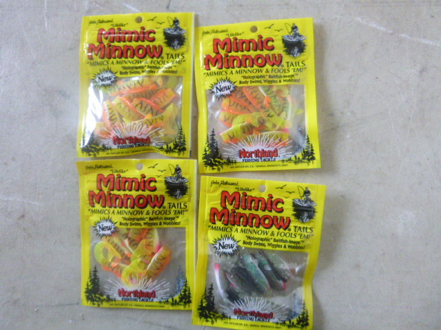 4 Packs of Northland Mimic Minnow Tails